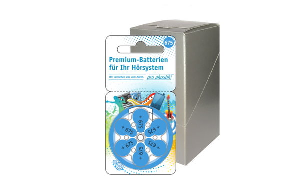 Pro Akustik Premium-Batterien Größe 675 60er